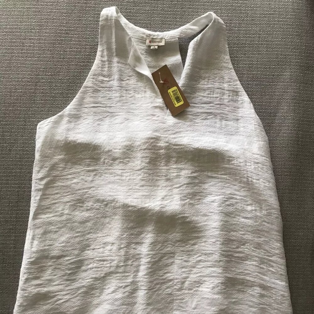 Cremieux Nora blanc côtier chic dress